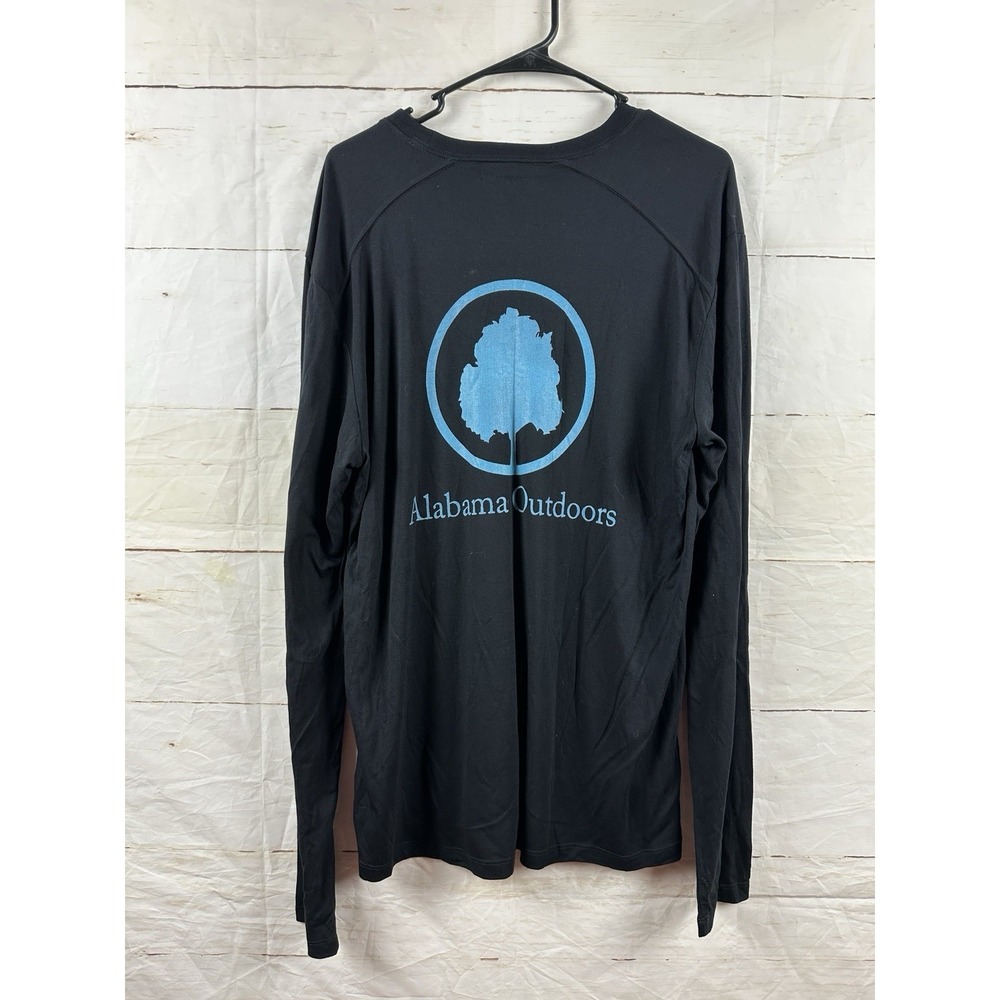 Free Fly Long‎ Sleeve Shirt Mens XL Black Soft Bamboo Stretch Alabama Outdoors